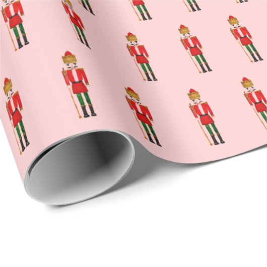 Vrolijke kerst Notenkraker Kinder personages Cadeaupapier (Rol Hoek)