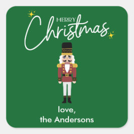 Vrolijke kerst Notenkraker Personaliseer Sticker