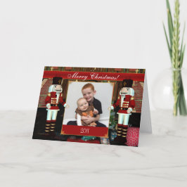 Vrolijke kerst notenkraker Uw fotokaart Feestdagen Kaart