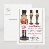 vrolijke kerst Notenkraker we hebben verplaatst ad Aankondigingskaart (Voorkant / Achterkant)