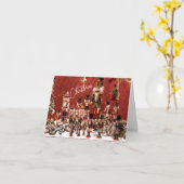 Vrolijke kerst notenkrakers kaart (Gele Bloem)