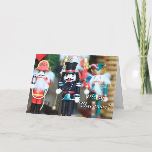 Vrolijke kerst notenkrakerskaart feestdagen kaart (Voorkant)