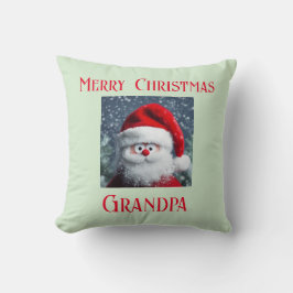Vrolijke kerst opa met grappige Santa & Rhyme Kussen