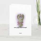 Vrolijke kerst ornamenten op zwart feestdagen kaart (Achterkant)