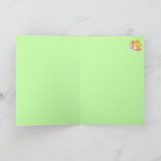 Vrolijke kerst peperkoek Kaart (Binnen)