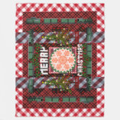 Vrolijke kerst picknick parade fleece deken (Voorkant)