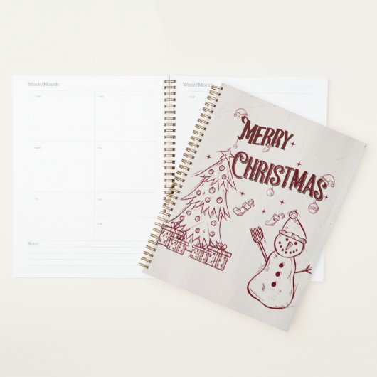 Vrolijke kerst planner (Display)