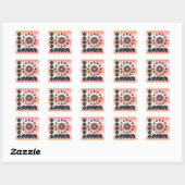 Vrolijke kerst retro Stickers (Vel)