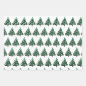 Vrolijke kerst Retro  Xmas Stars Sneeuwman Inpakpapier Vel (Voorkant)