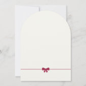 Vrolijke kerst Robins en Red Bow Arched Kaart (Achterkant)