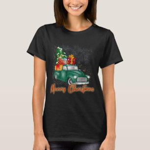 Vrolijke Kerst Rode Vrachtwagen met Boom Cadeaus,  T-shirt