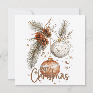 Vrolijke kerst rustieke groet