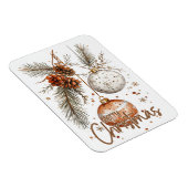 Vrolijke kerst rustieke groet magneet (Rechterzijde)