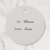 Vrolijke kerst Schattige rendier Blush vakantie ca Bedankjes Labels (Achterkant)