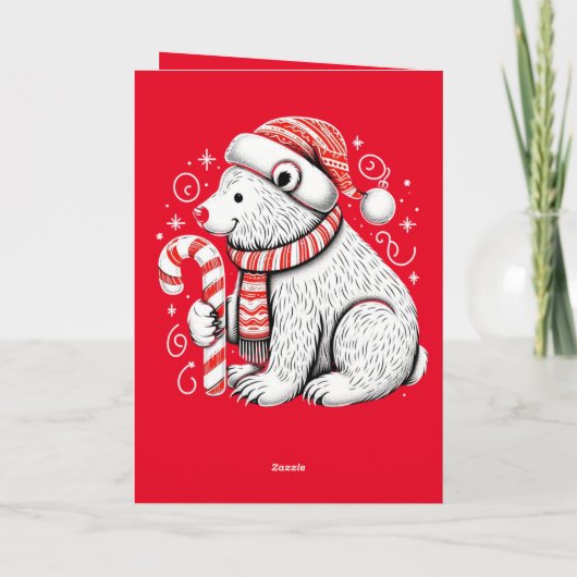 Vrolijke kerst Schattigee sneeuwman Kaart (Achterkant)