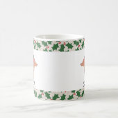 Vrolijke kerst Schattigee teckel hond Koffiemok (Center)