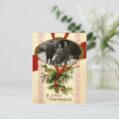 Vrolijke kerst  Sjabloon Briefkaart (Staand voorkant)