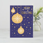 Vrolijke kerst sneeuwpop ornament kaart (Staand voorkant)