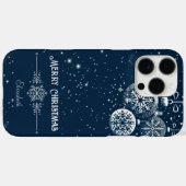 Vrolijke kerst sneeuwvlok Ornamenten Case-Mate iPhone Case (Achterkant (horizontaal))