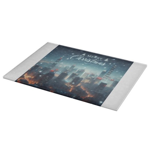 Vrolijke kerst snijplank (Hoek)