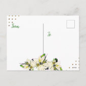 Vrolijke kerst Snowbird Funny Palm Tree Kaart (Achterkant)