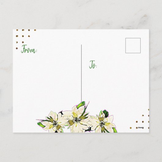 Vrolijke kerst Snowbird Funny Palm Tree Kaart (Achterkant)