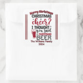 Vrolijke Kerst stickers & Bier! (Tas)