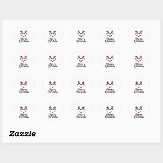 Vrolijke kerst stickers, renderen stickers (Vel)