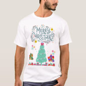 vrolijke kerst t-shirt (Voorkant)