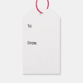 Vrolijke kerst teckel honden Sneeuwman Cadeaulabel (Achterkant)