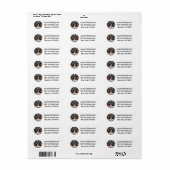 Vrolijke kerst teckel honden Sneeuwman Etiket (Full Sheet)