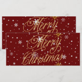 Vrolijke kerst trendy vakantie (Voorkant / Achterkant)