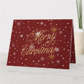 Vrolijke kerst trendy vakantie kaart (Achterkant)