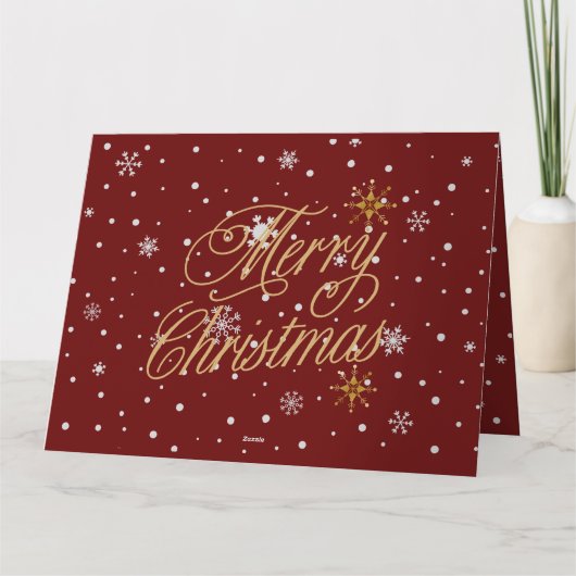 Vrolijke kerst trendy vakantie kaart (Achterkant)