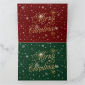 Vrolijke kerst trendy vakantie kaart (Binnen)