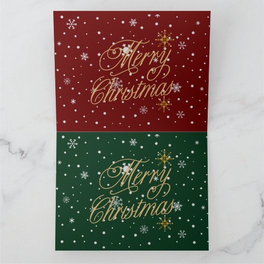 Vrolijke kerst trendy vakantie kaart (Binnen)