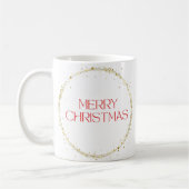 Vrolijke kerst typografie koffie mok (Links)