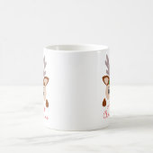 Vrolijke kerst typografie koffie mok (Center)