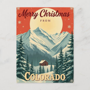  vrolijke kerst uit Colorado Feestdagenkaart