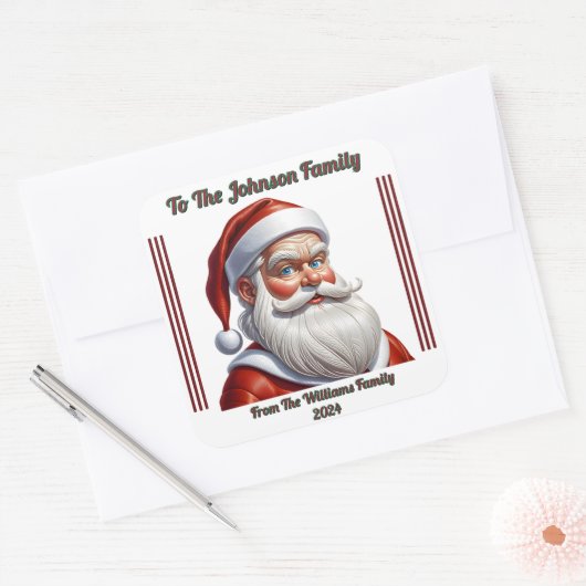Vrolijke kerst vreugdevolle Sticker (Envelop)