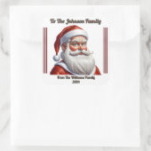 Vrolijke kerst vreugdevolle Sticker (Tas)