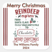 Vrolijke kerst vrolijke Sticker (Voorkant)