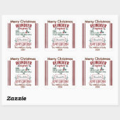 Vrolijke kerst vrolijke Sticker (Vel)