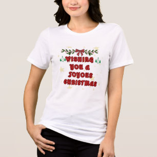 Vrolijke kerst vrouwen T-shirt