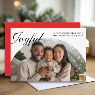 Vrolijke kerst Warm familie vakantie Kaart