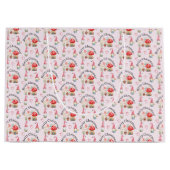 Vrolijke kerst Waterverf kabouter en paddenstoelen Groot Cadeauzakje (Voorkant)