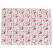 Vrolijke kerst Waterverf kabouter en paddenstoelen Groot Cadeauzakje (Achterkant)