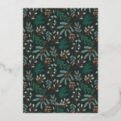 Vrolijke kerst  wervelfoto folie feestdagenkaart (Achterkant)