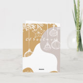 Vrolijke kerstaankondiging aankondiging (Achterkant)