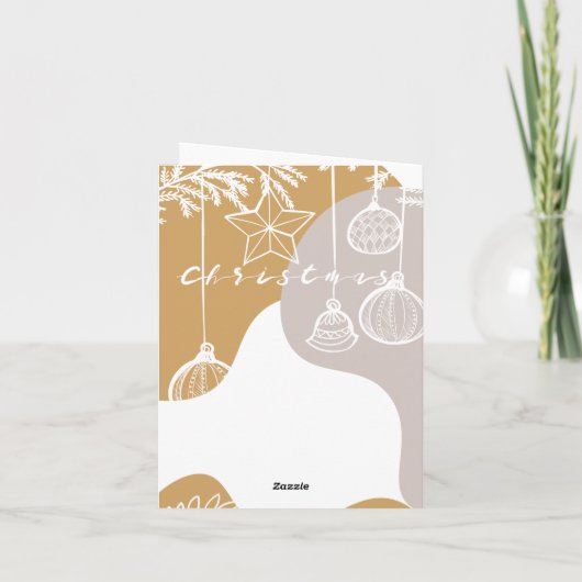 Vrolijke kerstaankondiging aankondiging (Achterkant)